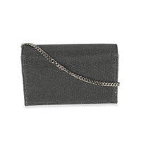 Silver Embossed Kate Tassel Chain Wallet