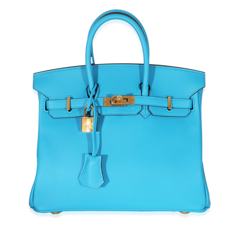 Bleu Zanzibar Swift Birkin 25 GHW