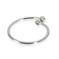 Elsa Peretti Diamond Hoop Ring in Platinum 0.1 CTW