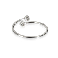 Elsa Peretti Diamond Hoop Ring in Platinum 0.1 CTW