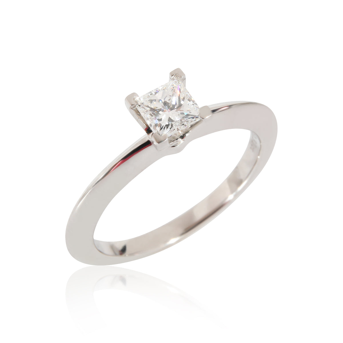Princess Cut Diamond Engagement Ring in Platinum F VVS2 0.32 CT