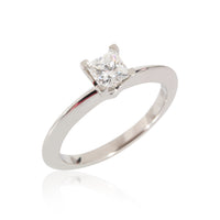 Princess Cut Diamond Engagement Ring in Platinum F VVS2 0.32 CT