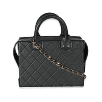 22B Black Quilted Calfskin Vanity Case