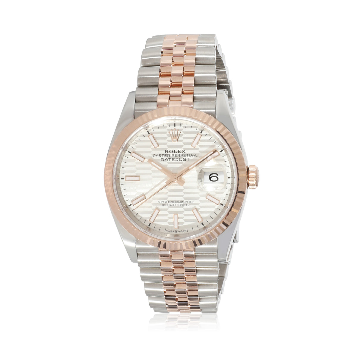 Datejust 126231 Mens Watch in 18kt Stainless Steel/Rose Gold