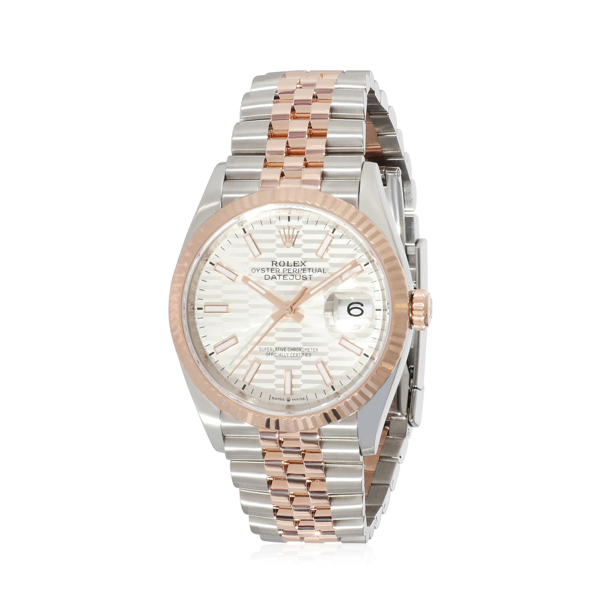 Datejust 126231 Mens Watch in 18kt Stainless Steel/Rose Gold