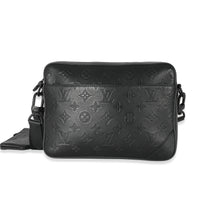 Black Monogram Shadow Duo Messenger