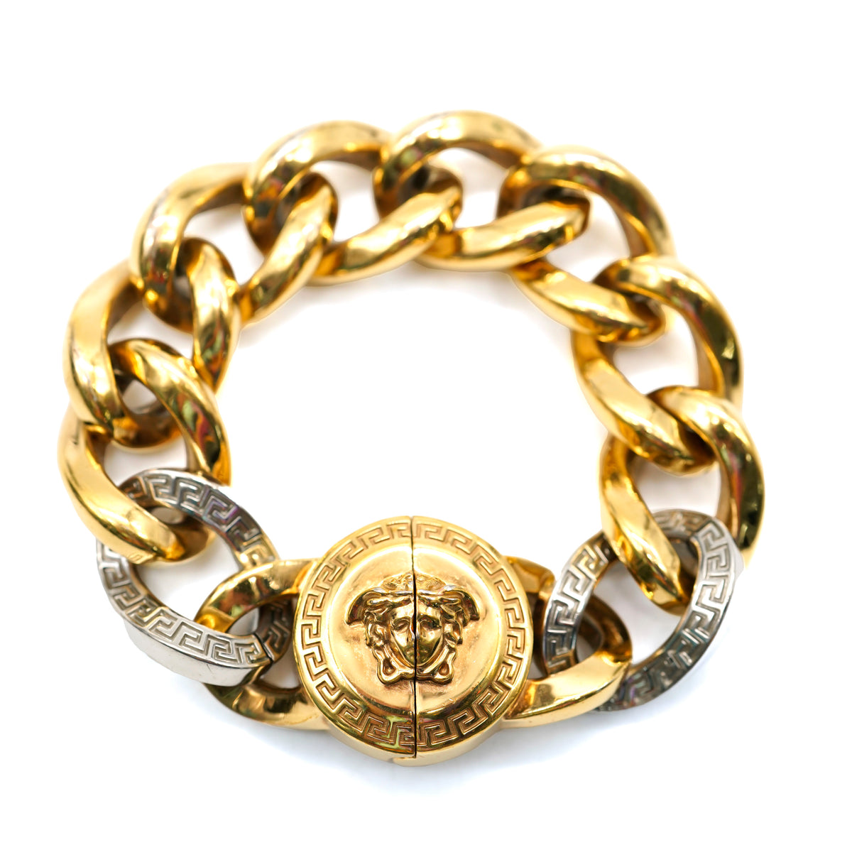 Tribute Gold Plated Medusa Chain Bracelet