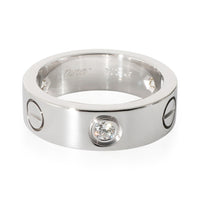 Love Ring in 18k White Gold 0.22 CTW