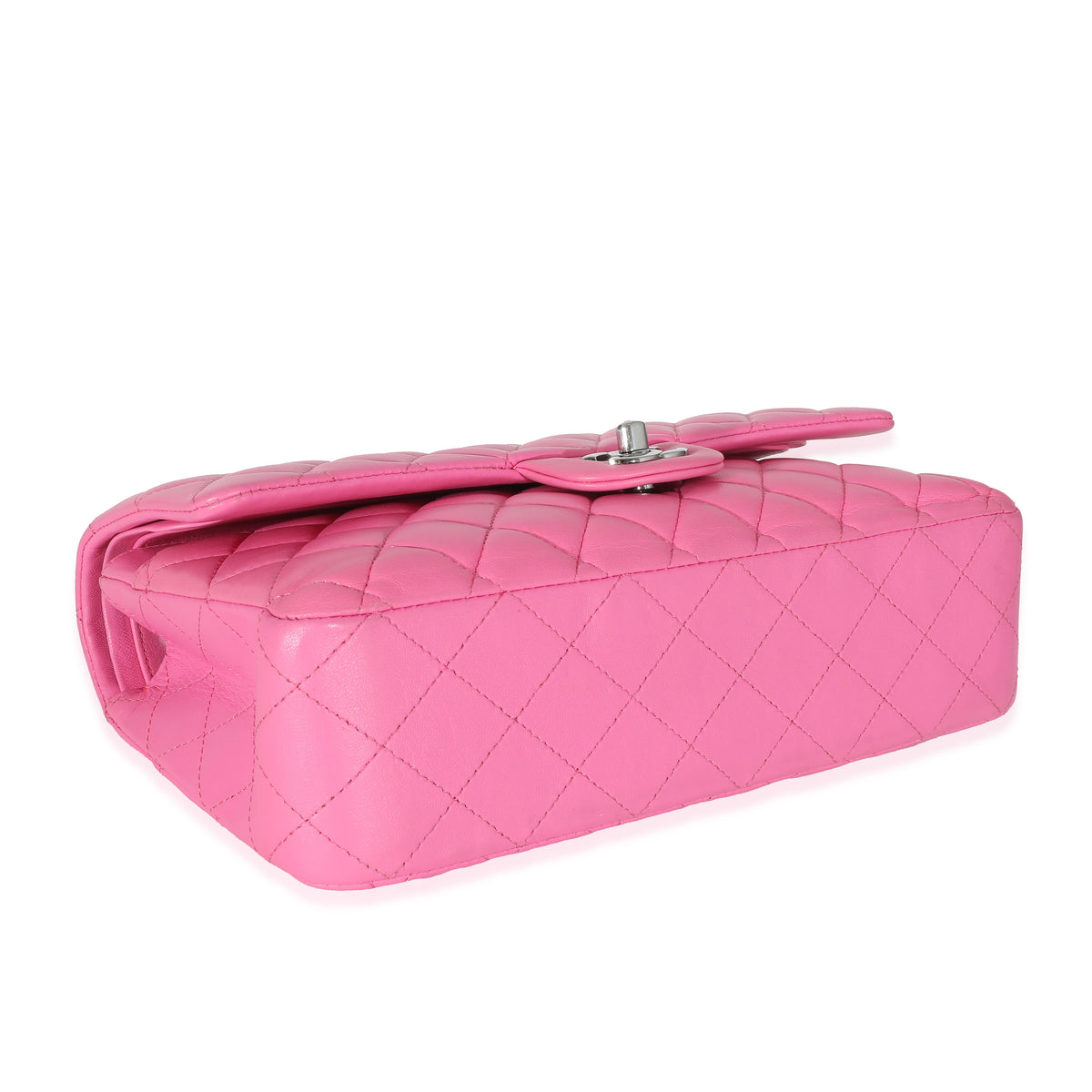 Pink Quilted Lambskin Medium Classic Double Flap Bag