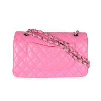 Pink Quilted Lambskin Medium Classic Double Flap Bag