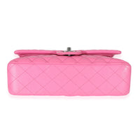 Pink Quilted Lambskin Medium Classic Double Flap Bag