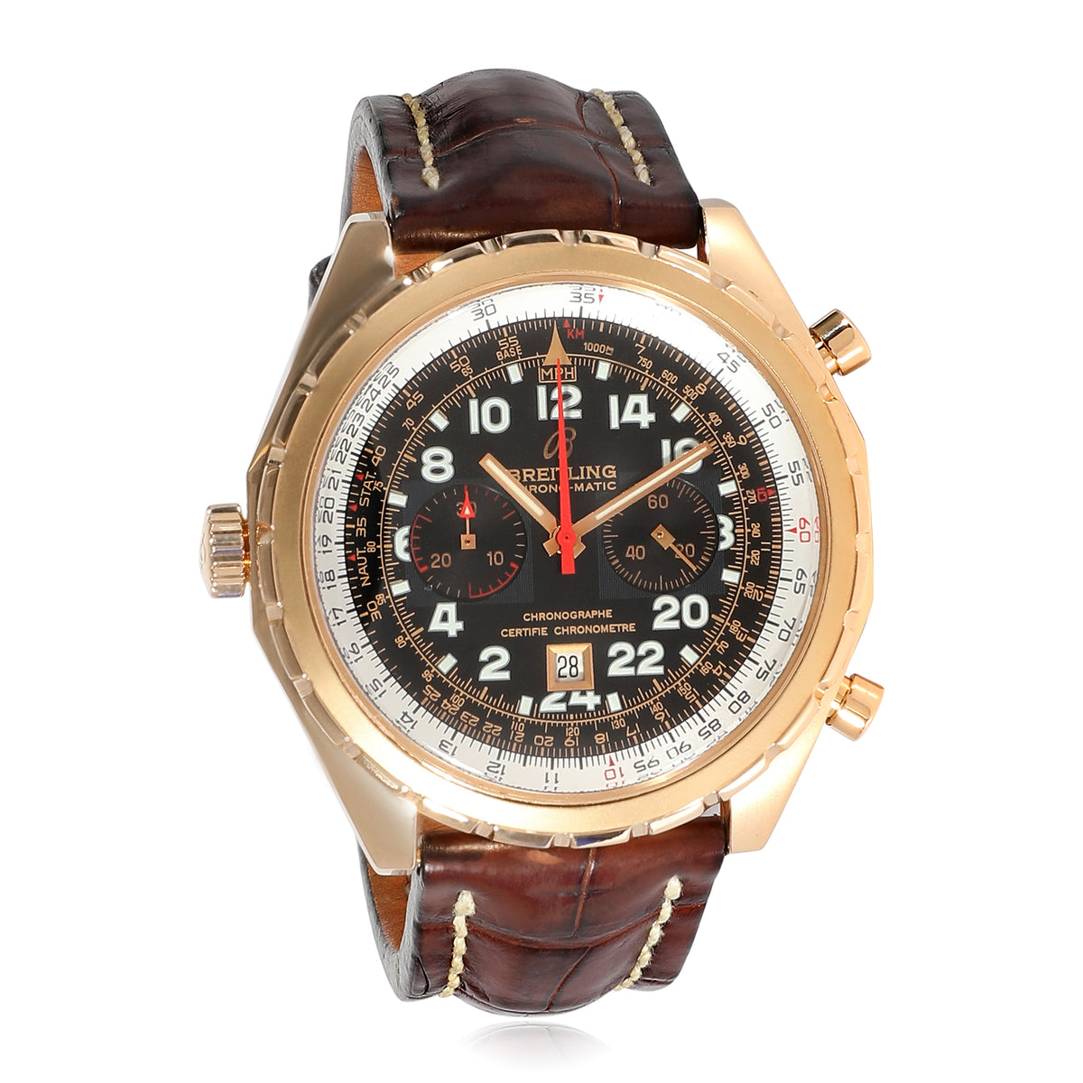 Chrono-Matic H22360 Men's Watch in 18kt Rose Gold