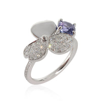 Paper Flowers Tanzanite Fashion Ring in  Platinum 0.3 CTW