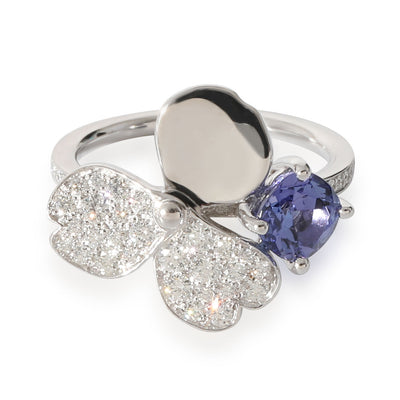 Paper Flowers Tanzanite Fashion Ring in  Platinum 0.3 CTW