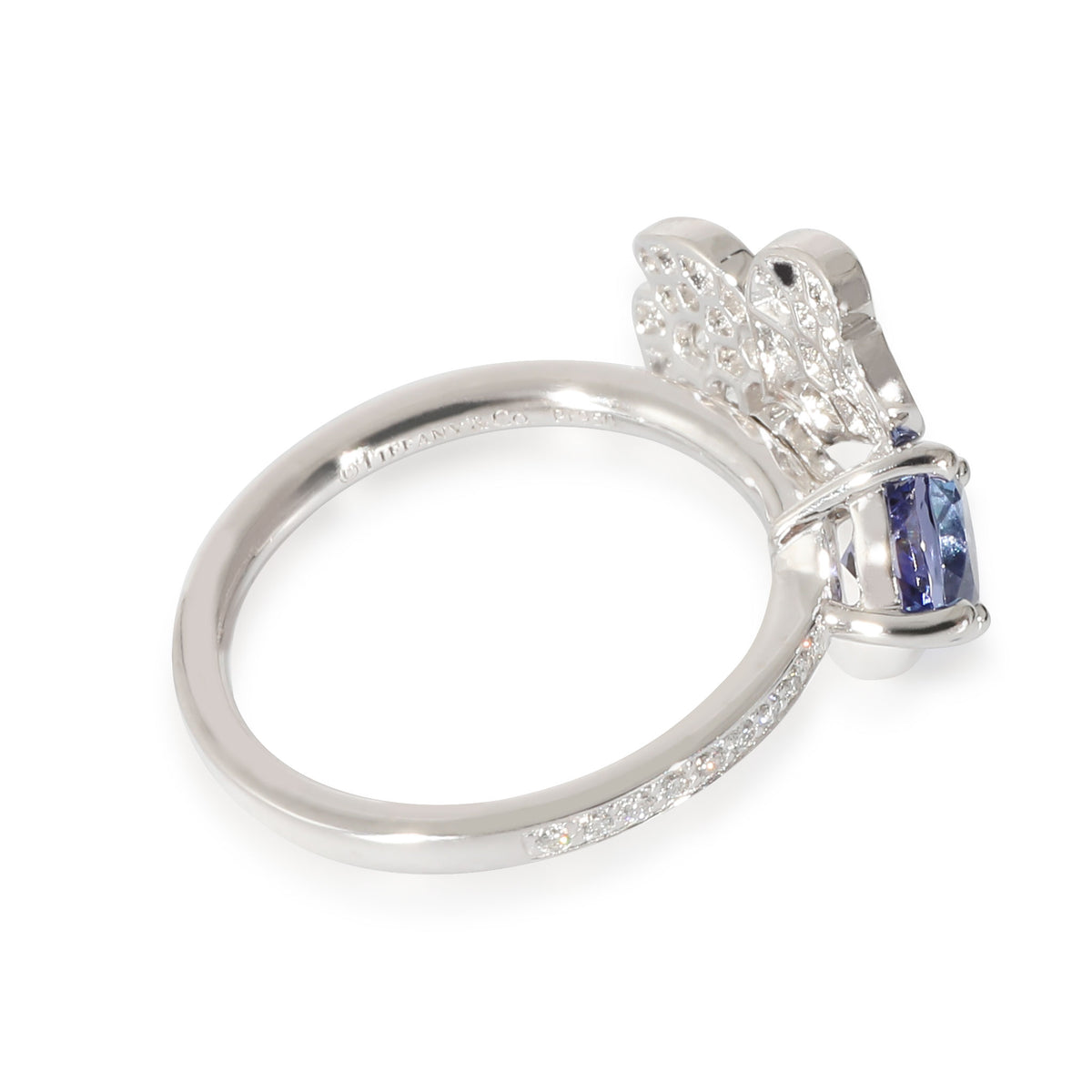 Paper Flowers Tanzanite Fashion Ring in  Platinum 0.3 CTW