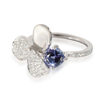 Paper Flowers Tanzanite Fashion Ring in  Platinum 0.3 CTW