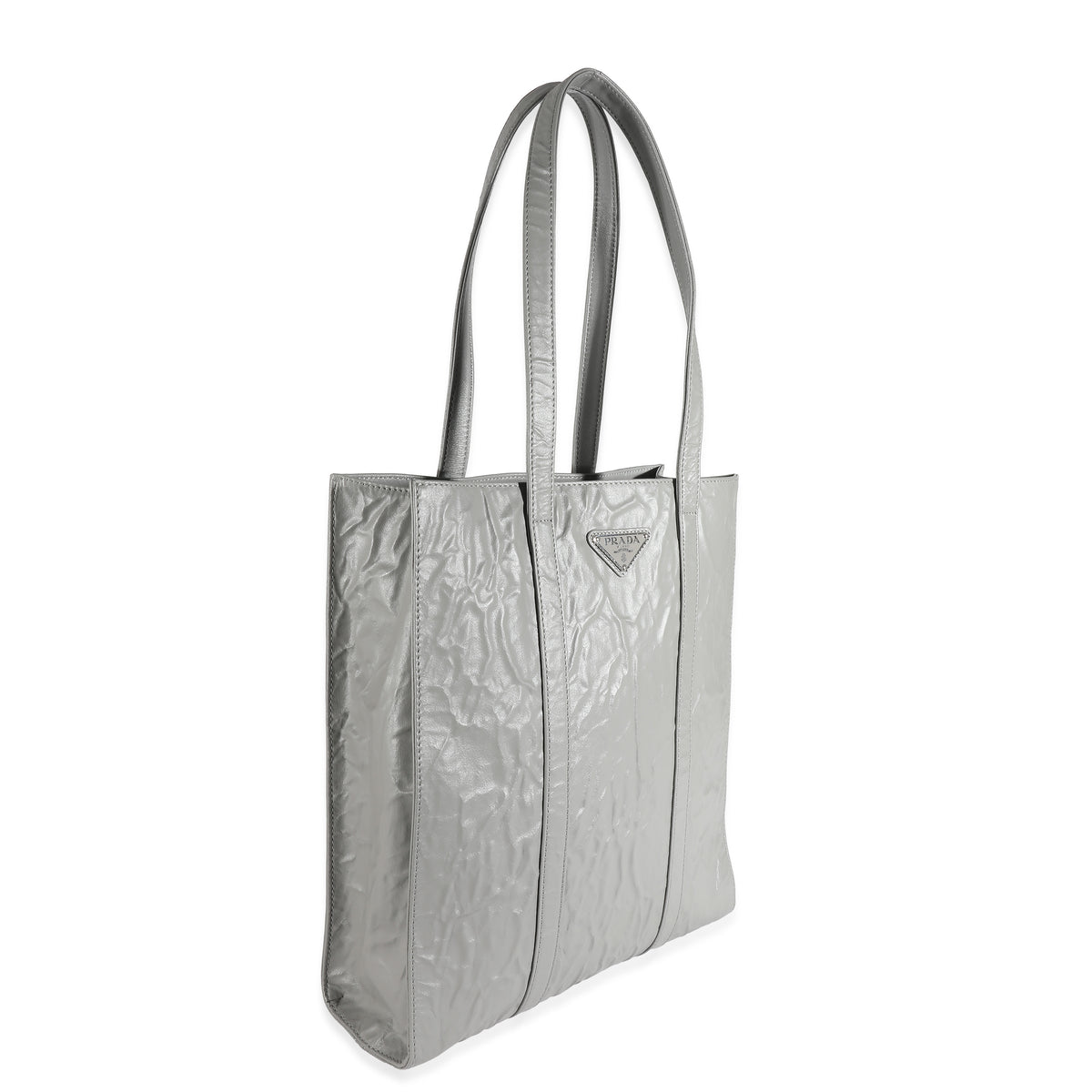 Slate Grey Small Antique Nappa Tote