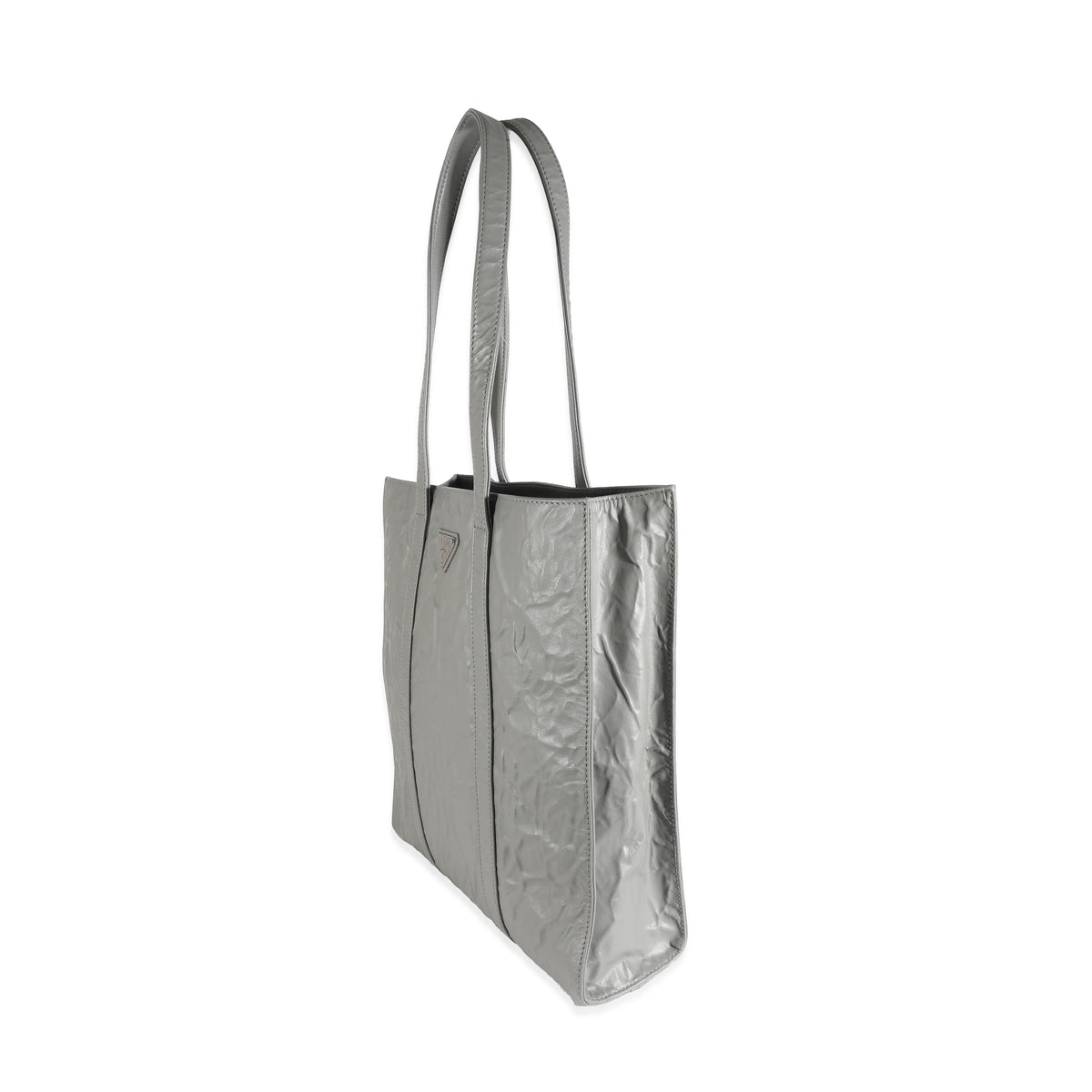 Slate Grey Small Antique Nappa Tote