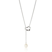 Elsa Peretti Open Heart Lariat Necklace in Sterling Silver