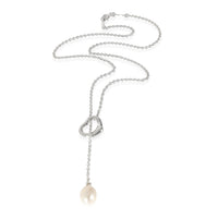 Elsa Peretti Open Heart Lariat Necklace in Sterling Silver
