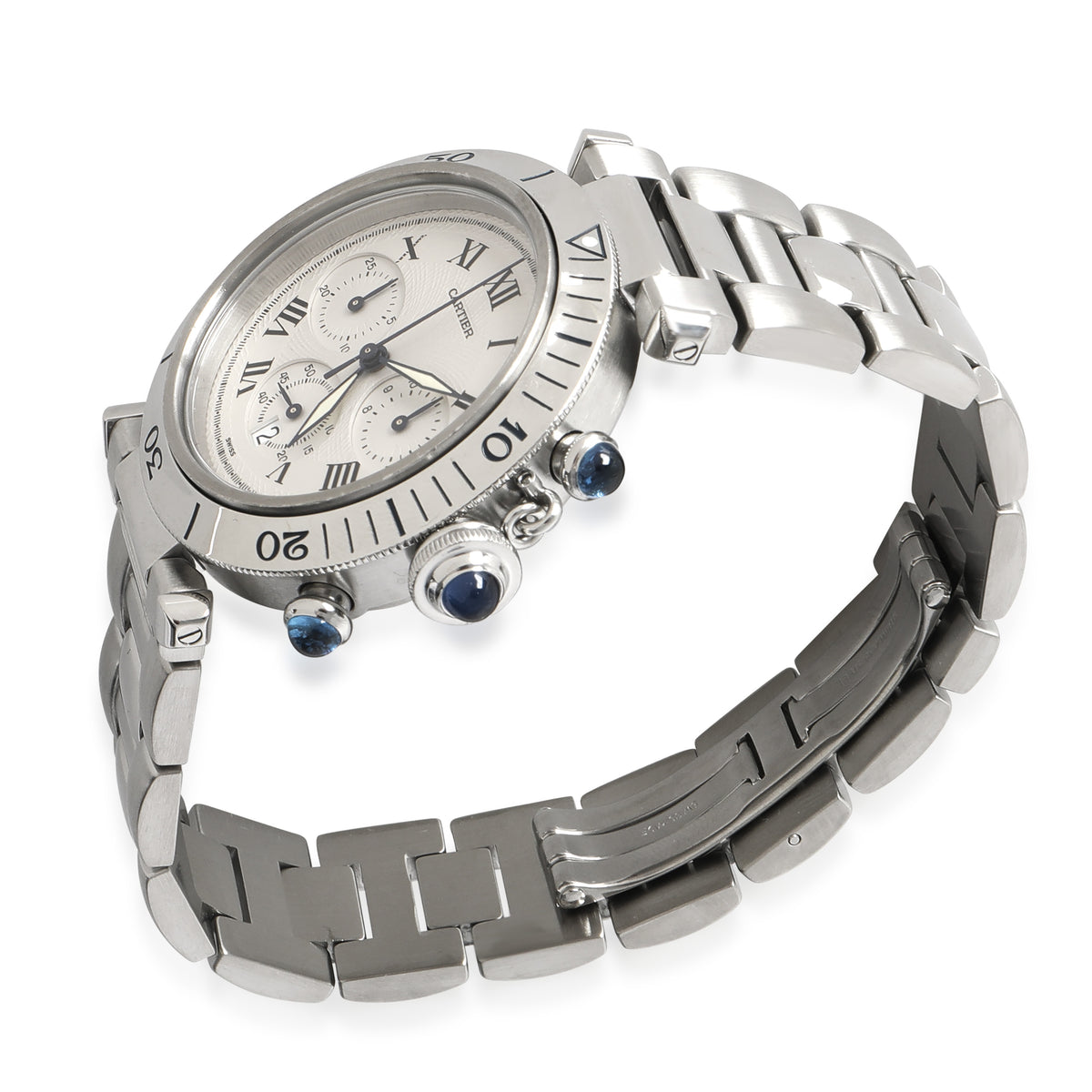 Pasha de Cartier 1050 Mens Watch in  Stainless Steel