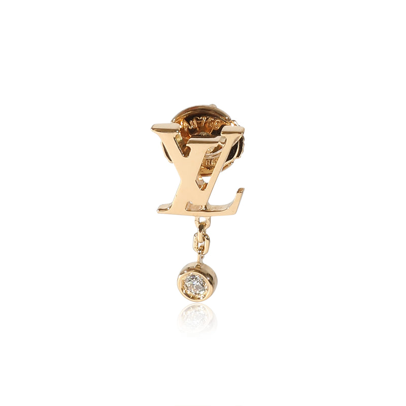 Idylle Blossom Single Diamond Earring in 18K Yellow Gold 0.03 CTW
