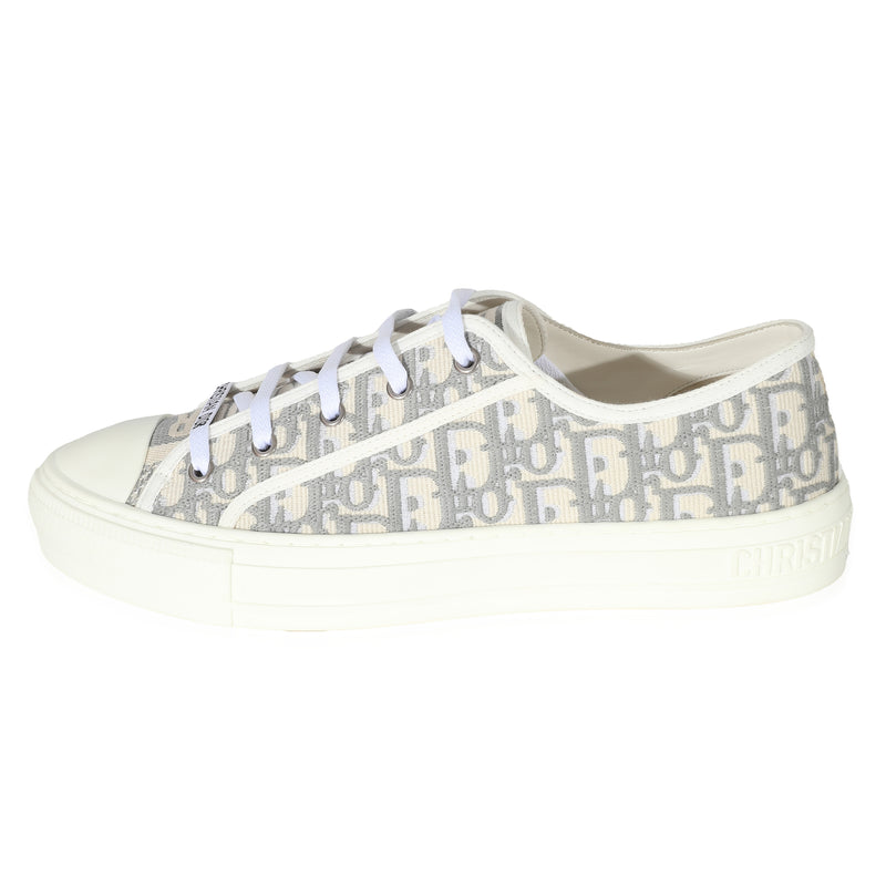 Stone Grey Oblique Embroidered Walk N Dior 42