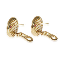 Elefantino Diamond Earrings in 18K Yellow Gold 0.1 CTW