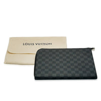 Louis Vuitton Damier Graphite Canvas Pochette Jour PM Handbag clasp