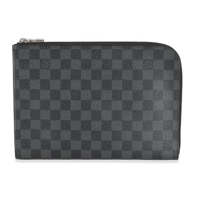 Louis Vuitton Damier Graphite Canvas Pochette Jour PM Handbag fv