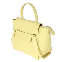 Citron Grained Calfskin Nano Belt Bag