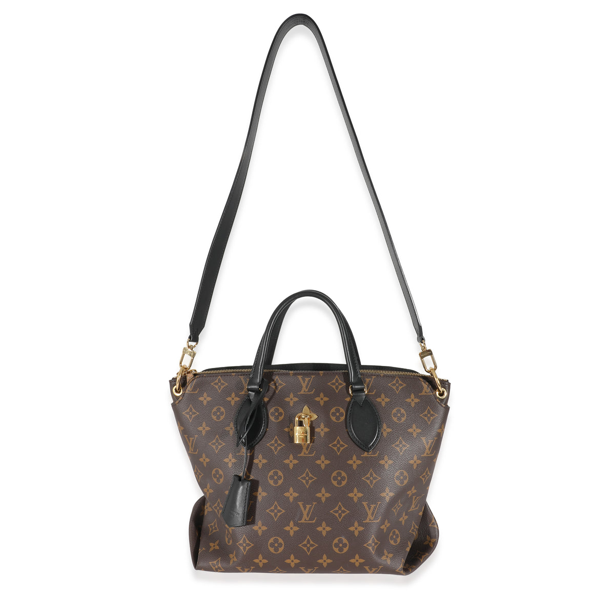 Monogram Canvas Flower Zipped Tote