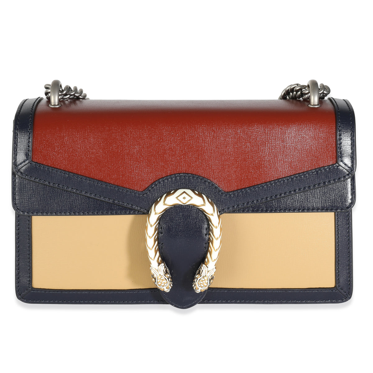 Tri-Colour Leather Small Dionysus Bag