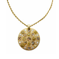 De Beers Talisman Babylon Medal Pendant 18KT Yellow Gold