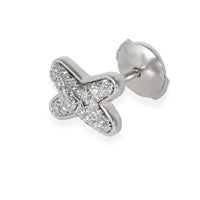 Jeux de Liens Single Earring in 18K White Gold 0.16 CTW