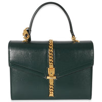 Green Leather Small 1969 Sylvie Top Handle Bag