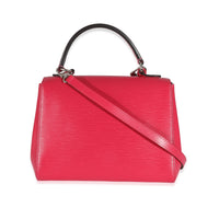Louis Vuitton Hot Pink Epi Cluny BB Handbag stamp