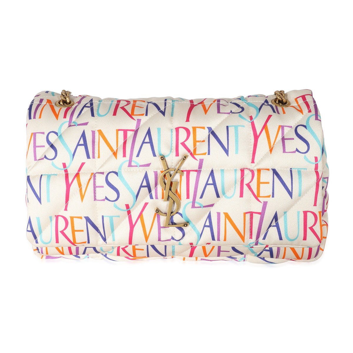 Saint Laurent Multicolor Satin Foulard Medium Jamie Bag myGemma
