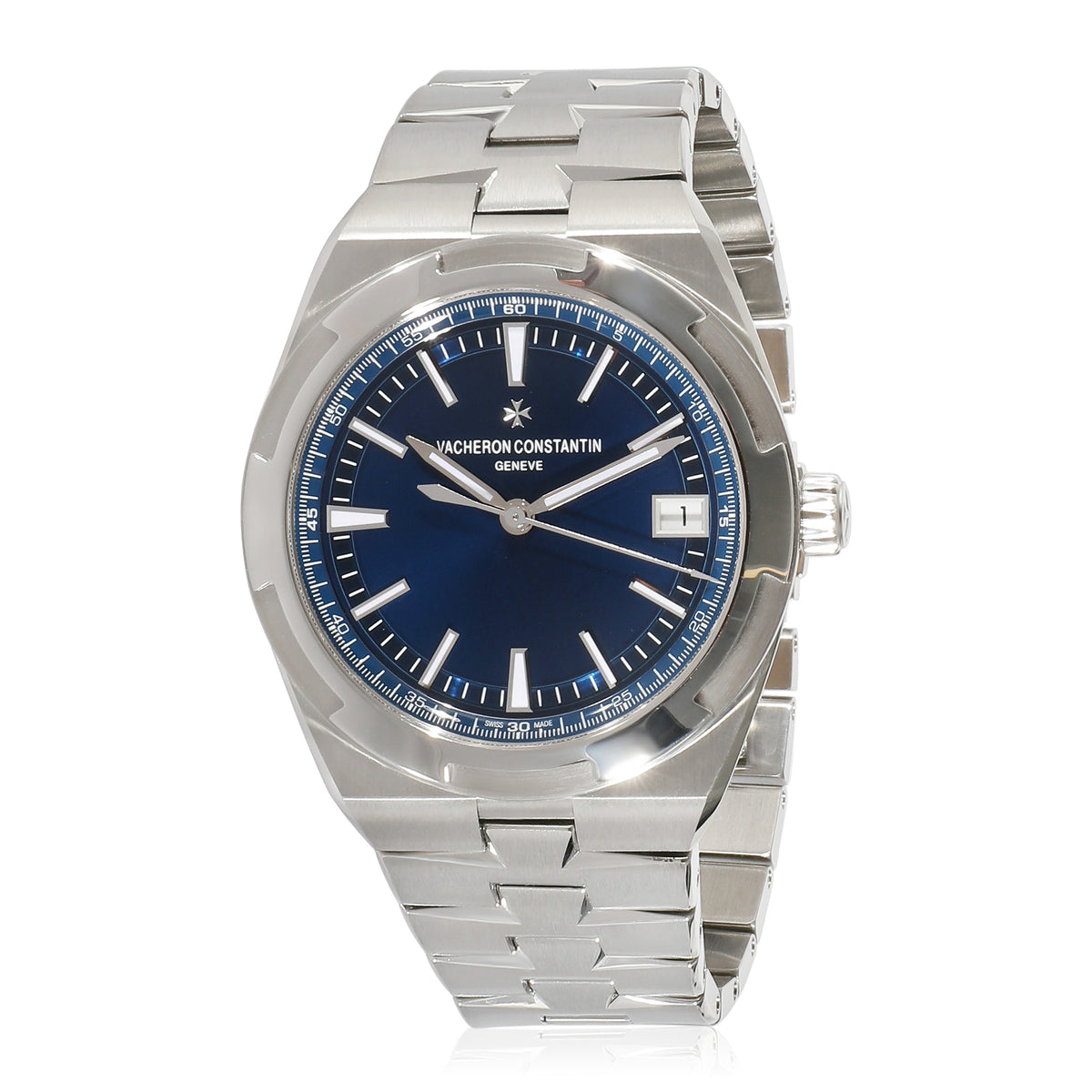 4500V/110A-B128 Overseas Men's Watch in  Stainless Steel