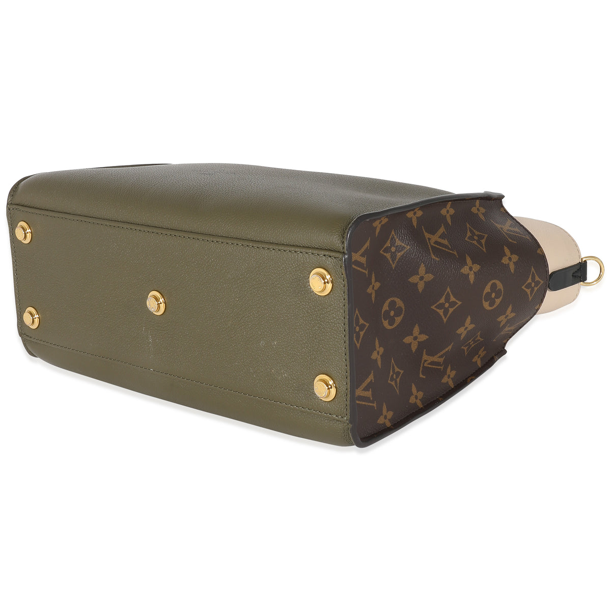 Laurier Calfskin Monogram Canvas On My Side MM