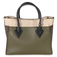 Laurier Calfskin Monogram Canvas On My Side MM