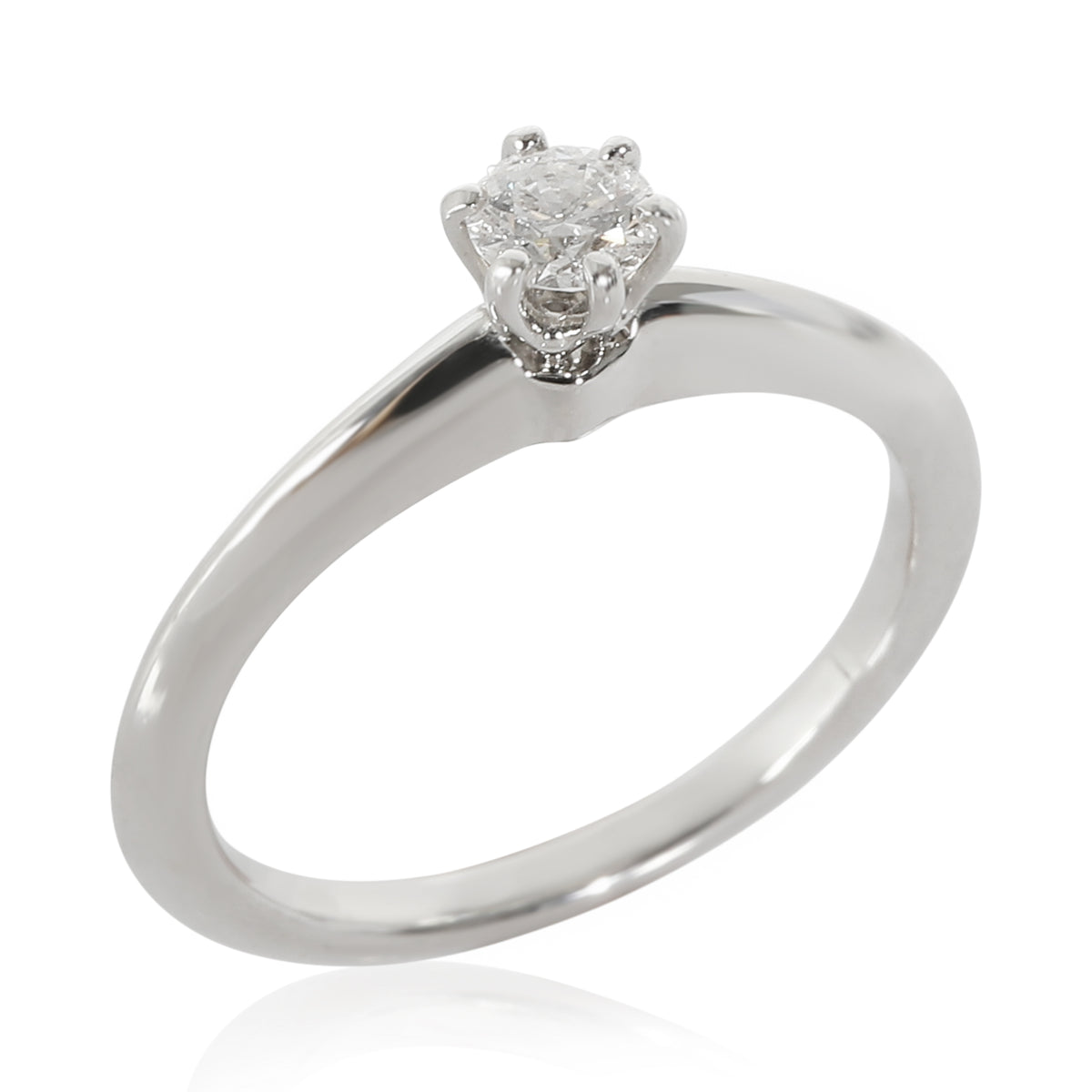 Diamond Engagement Ring in Platinum E VS2 0.19 CTW