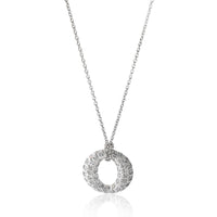 Sevillana Diamond circle Pendant in Platinum 0.75 CTW