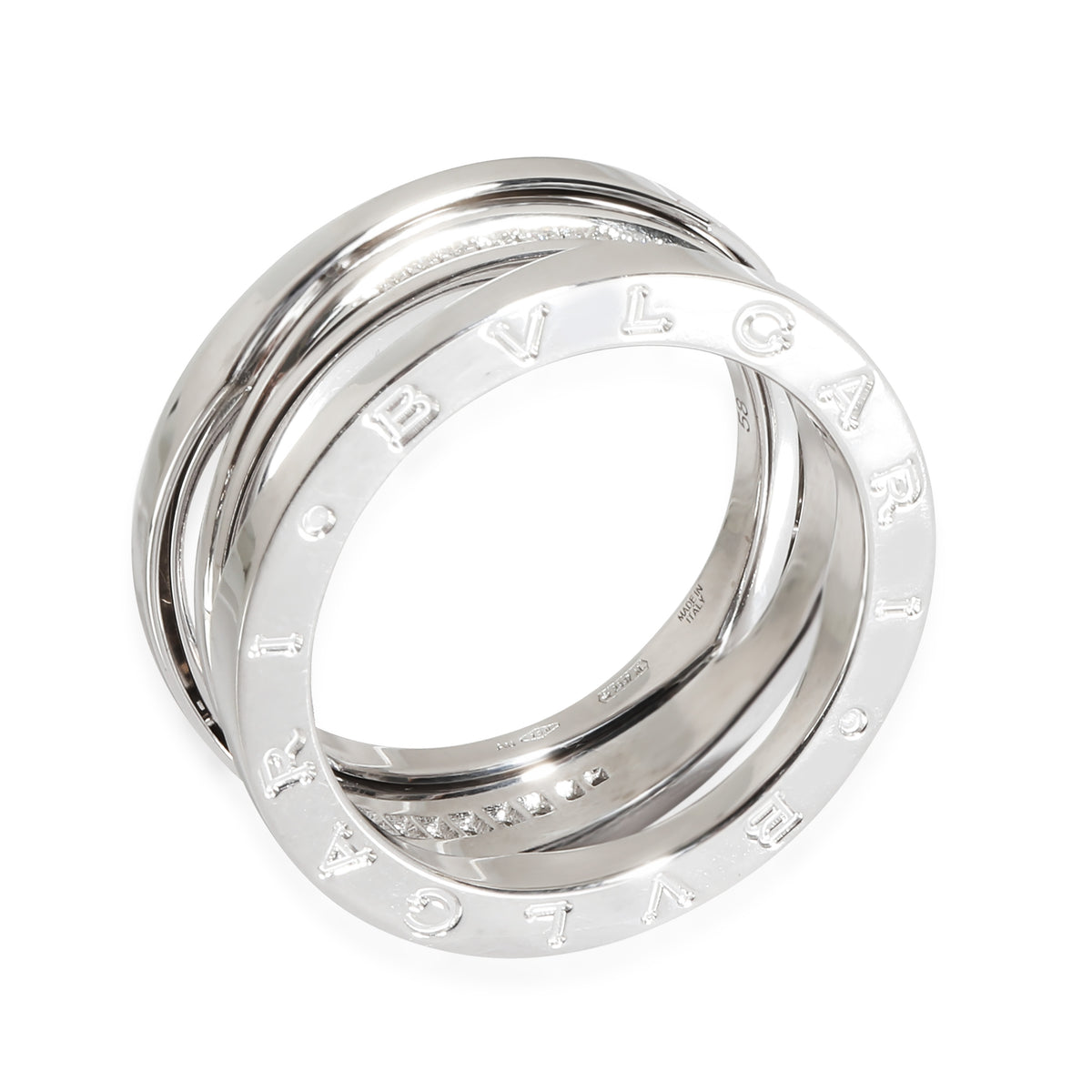 B.zero 1 Legend Diamond Ring in 18k White Gold 0.16 CTW