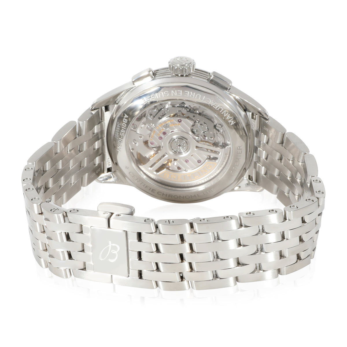 Premier B01 AB0145221B1A1 Mens Watch in  Stainless Steel