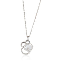 Chopard White Gold Diamond Happy Diamonds Pendant fv