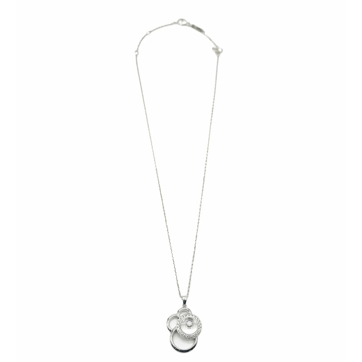 Chopard White Gold Diamond Happy Diamonds Pendant pv