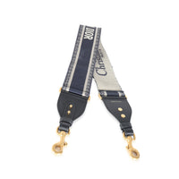 Christian Dior Navy Logo Embroidered Adjustable Shoulder Strap sv