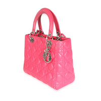 Pink Cannage Lambskin Medium Lady Dior