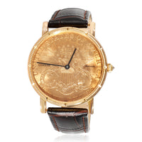$20 Coin Mens Watch in 18k Yellow Gold